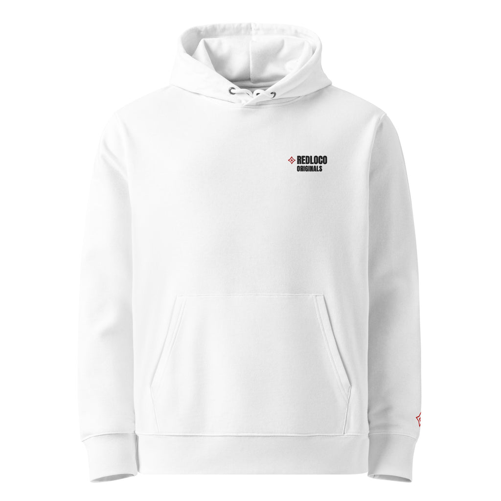 Redloco Originals Signature 001 — Crimson Wave Hoodie