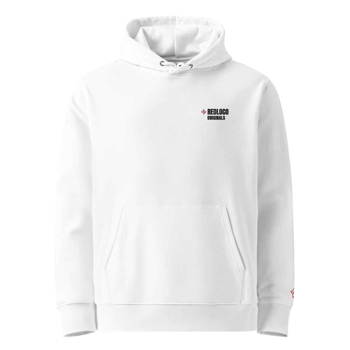 Redloco Originals Signature 001 — Crimson Wave Hoodie